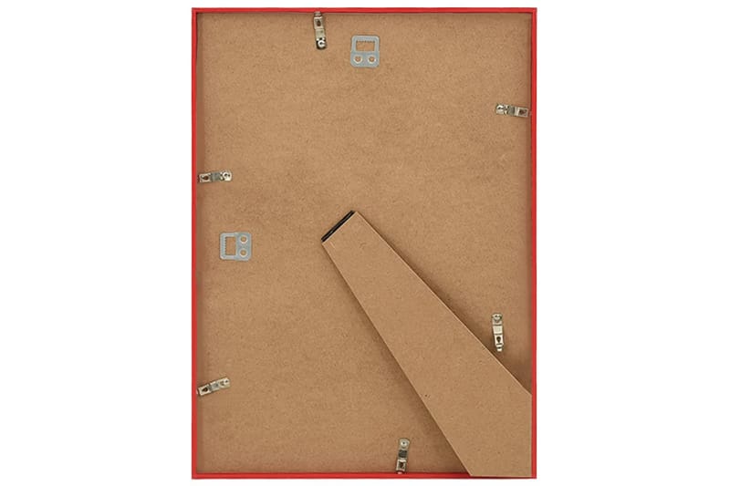 Fotorammekollasje for vegg eller bord 5 stk rød 70x90 cm MDF - Rød - Innredning - Veggdekorasjon - Rammer