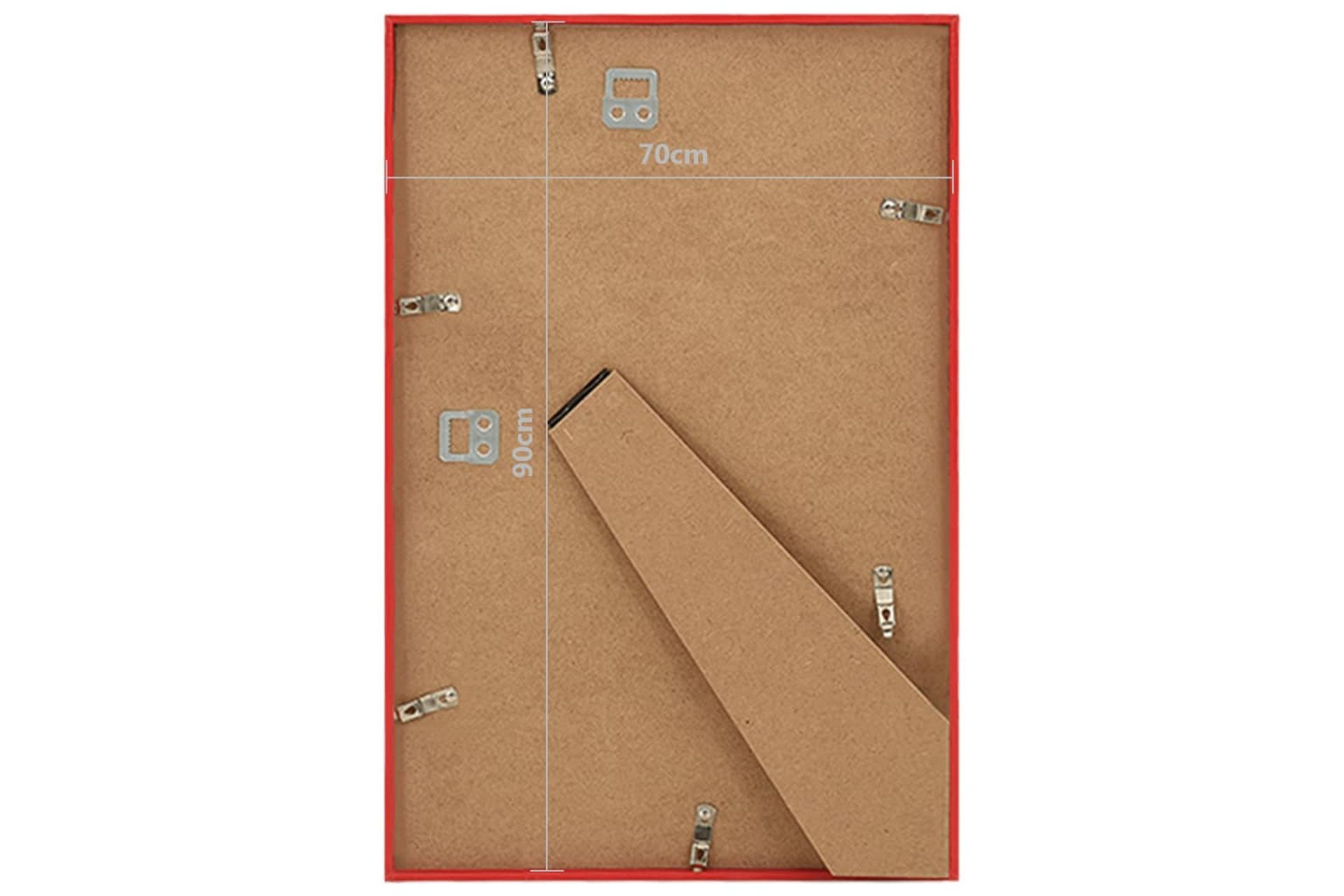 Fotorammekollasje for vegg eller bord 5 stk rød 70x90 cm MDF - Rød - Innredning - Veggdekorasjon - Rammer