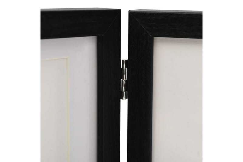 Trefoldig fotorammekollasj 22x15 cm+2x(10x15 cm) - Svart - Innredning - Veggdekorasjon - Rammer
