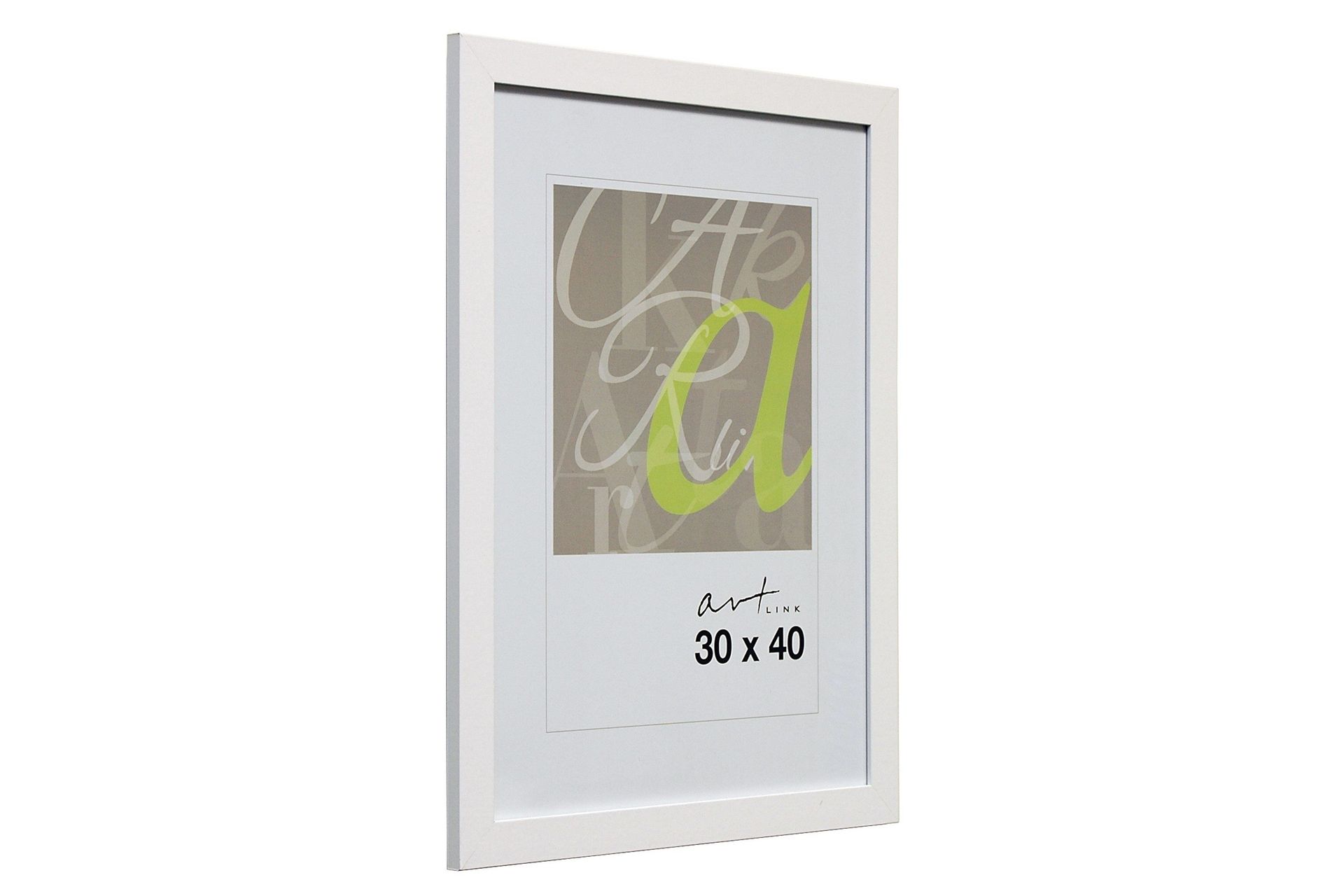 Trendline Bilderamme MDF 30x40 cm - Hvit