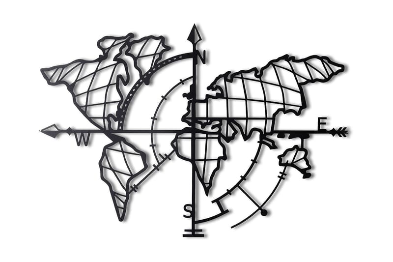 Decorative Metal Wall Accessory 65x95 - Innredning - Veggdekorasjon - Skilt - Metallskilt