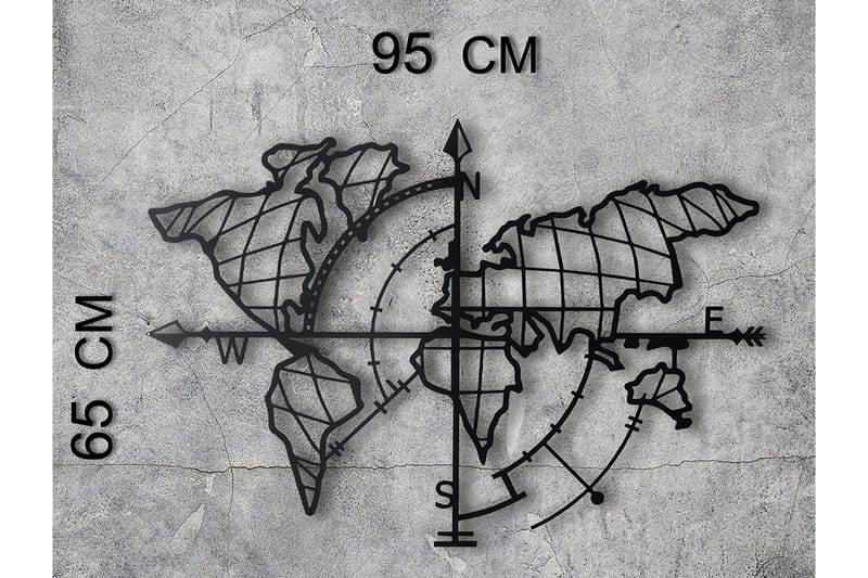 Decorative Metal Wall Accessory 65x95 - Innredning - Veggdekorasjon - Skilt - Metallskilt