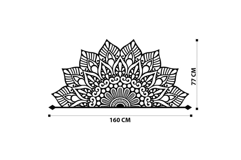 Afra Veggdekor - Svart - Innredning - Veggdekorasjon - Skilt - Metallskilt