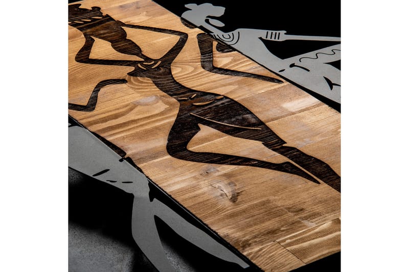 African Veggdekor - Svart/Valnøtt - Innredning - Veggdekorasjon - Skilt - Metallskilt