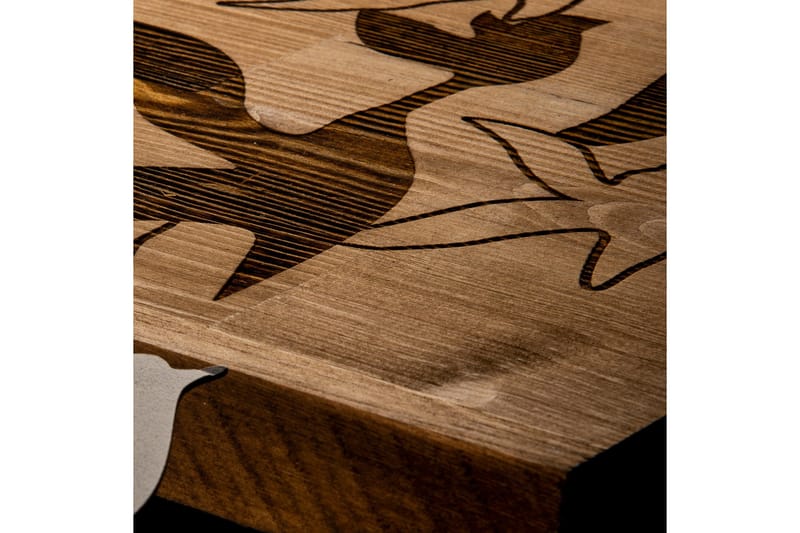 Albatros Veggdekor - Svart/Valnøtt - Innredning - Veggdekorasjon - Skilt - Metallskilt