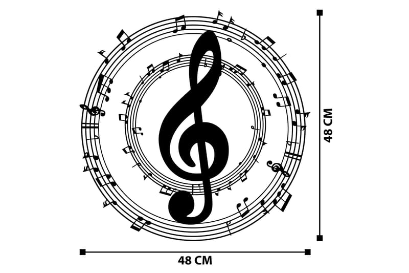 Arrakis Veggdekor - Svart - Innredning - Veggdekorasjon - Skilt - Metallskilt