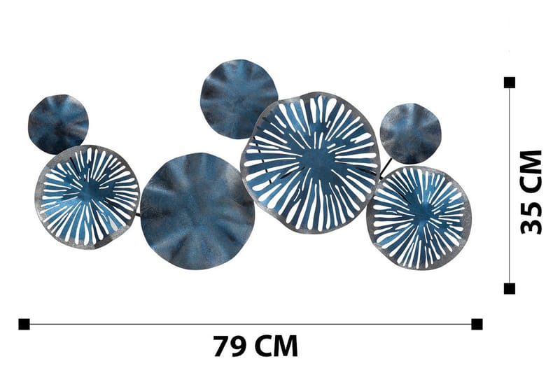 Astrid 5 Veggdekor - Flerfarget - Innredning - Veggdekorasjon - Skilt - Metallskilt