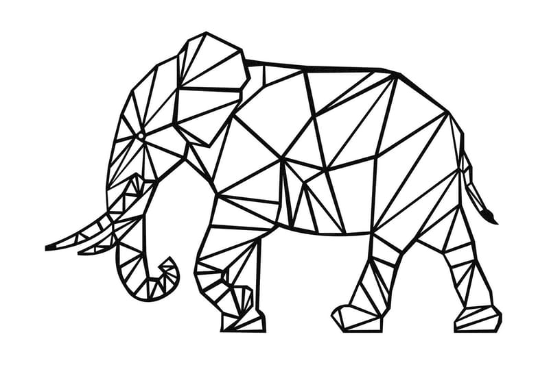 Bacio Veggdekor, Svart