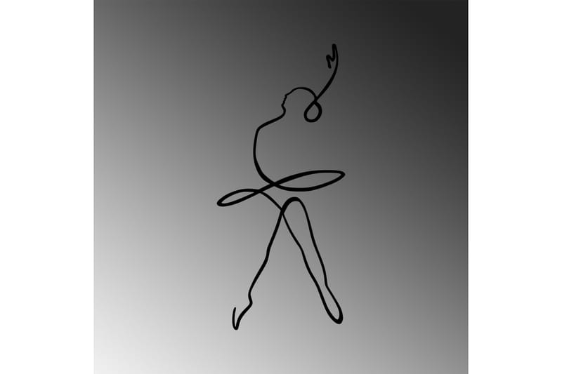 Ballerina 2 Veggdekor - Svart - Innredning - Veggdekorasjon - Skilt - Metallskilt