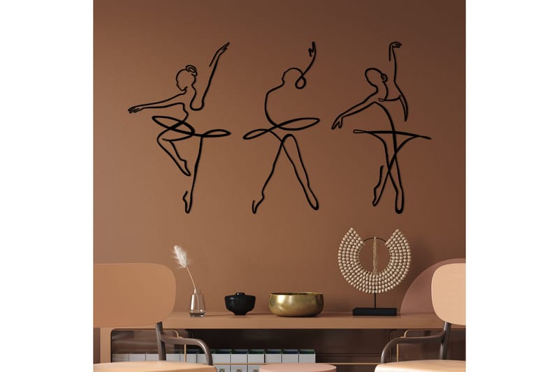 Ballerina 2 Veggdekor - Svart - Innredning - Veggdekorasjon - Skilt - Metallskilt