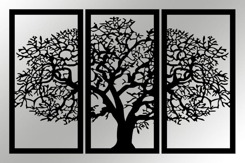 Berceste 2 Veggdekor - Svart - Innredning - Veggdekorasjon - Skilt - Metallskilt