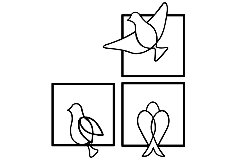 Bonita Veggdekor, Svart