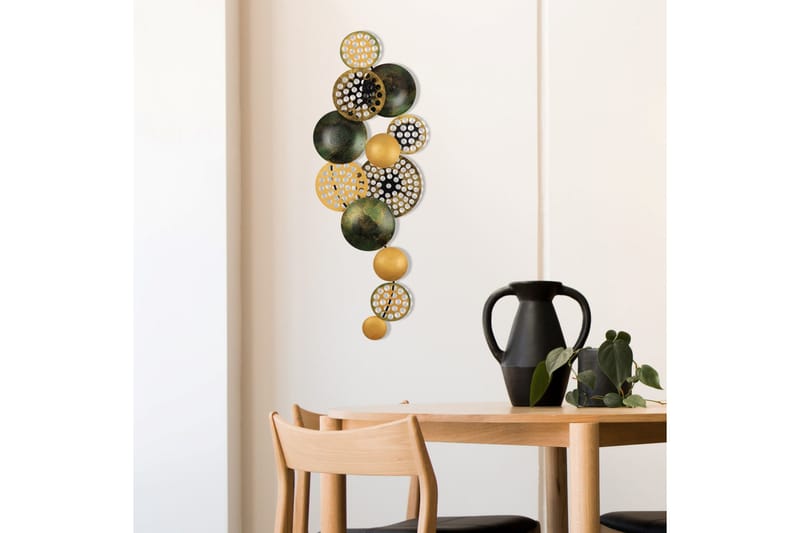 Bronte - Veggdekor - Oransje/Grønn - Innredning - Veggdekorasjon - Skilt - Metallskilt