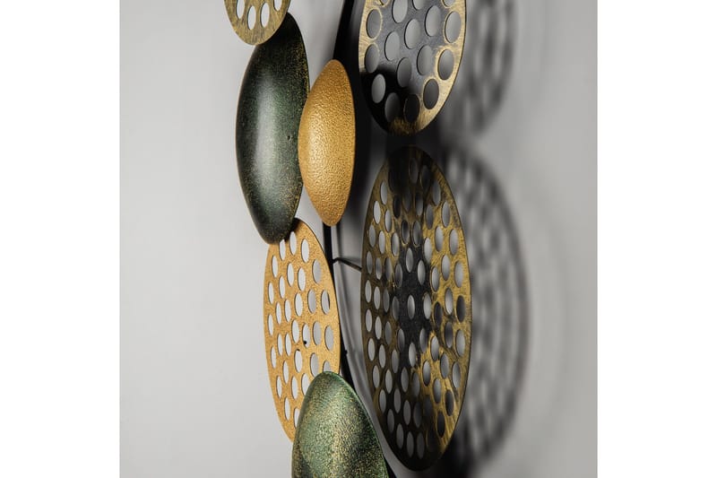 Bronte - Veggdekor - Oransje/Grønn - Innredning - Veggdekorasjon - Skilt - Metallskilt