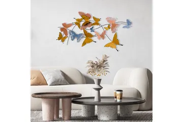 Butterflies Veggdekor - Flerfarget - Innredning - Veggdekorasjon - Skilt - Metallskilt
