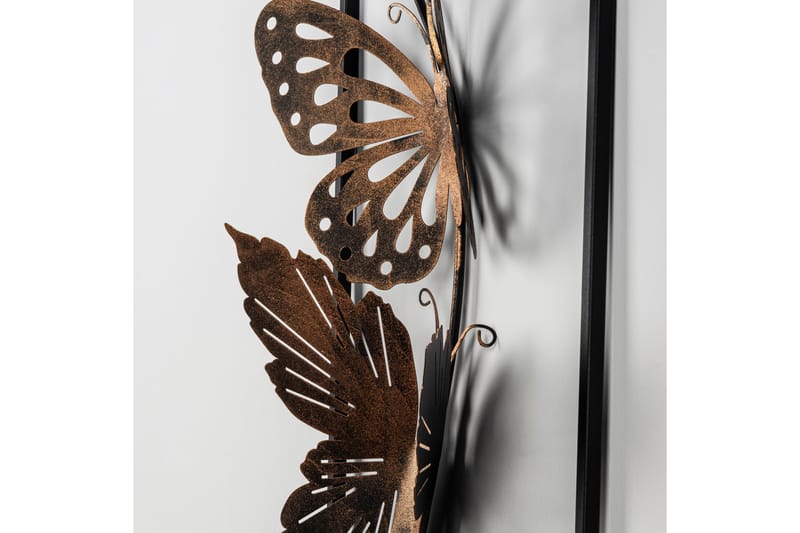 Butterfly Veggdekor - Flerfarget - Metallskilt