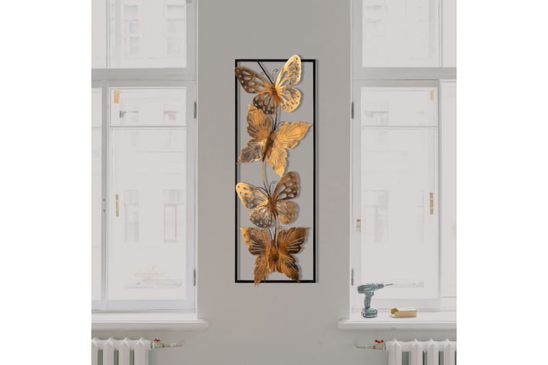 Butterfly Veggdekor - Flerfarget - Innredning - Veggdekorasjon - Skilt - Metallskilt