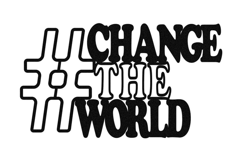 Change Veggdekor, Svart