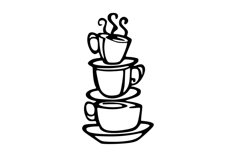 Coffee Veggdekor, Svart