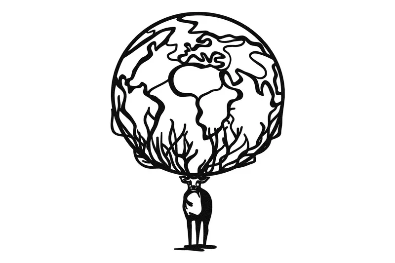 Confused Veggdekor, Svart