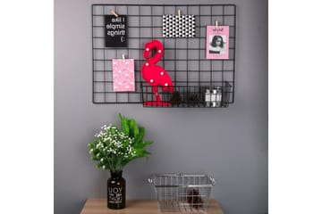 Decorative Metal Wall Accessory 16x38 - Oppbevaring - Oppbevaring til småting - Kurver - Trådkurve
