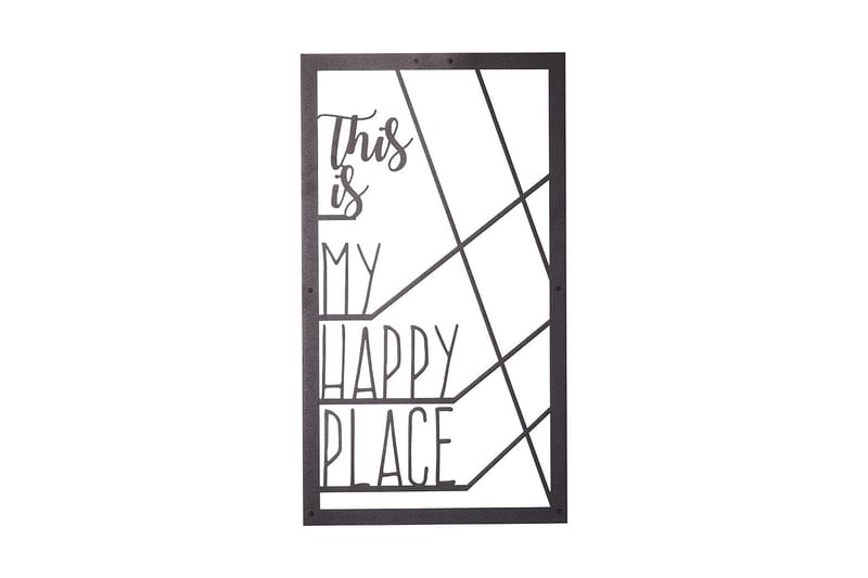 Decorative Metal Wall Accessory 35x55 - Innredning - Veggdekorasjon - Skilt - Metallskilt