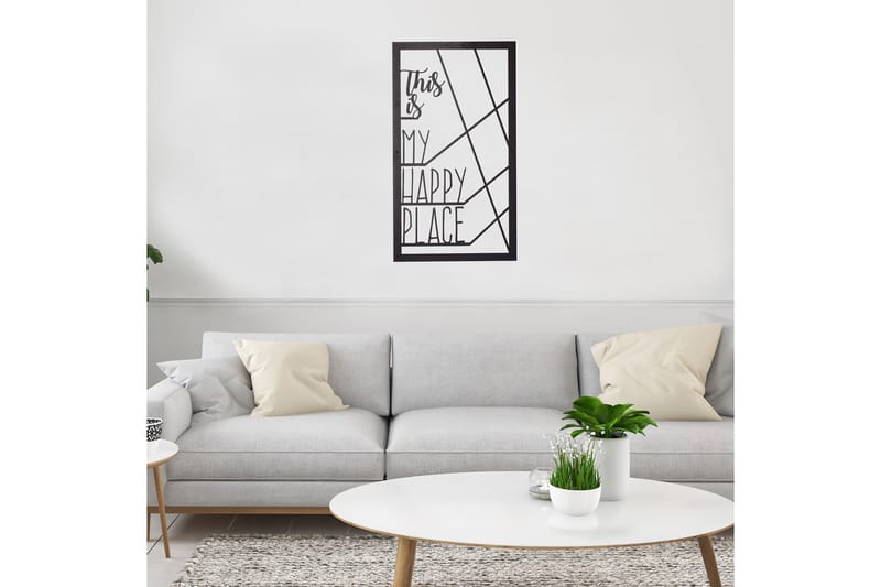 Decorative Metal Wall Accessory 35x55 - Innredning - Veggdekorasjon - Skilt - Metallskilt