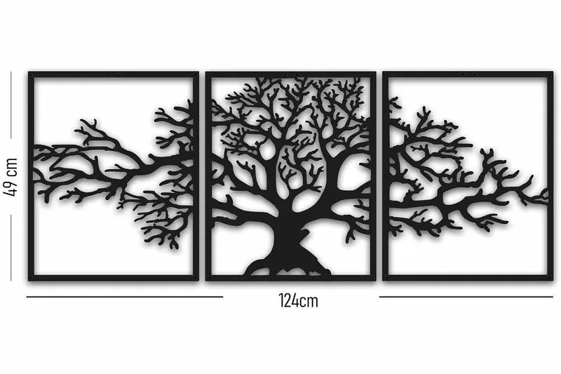 Decorative Metal Wall Accessory 40x49 - Innredning - Veggdekorasjon - Skilt - Metallskilt