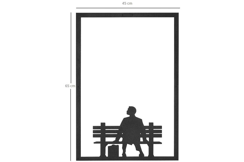 Decorative Metal Wall Accessory 45x65 - Innredning - Veggdekorasjon - Skilt - Metallskilt