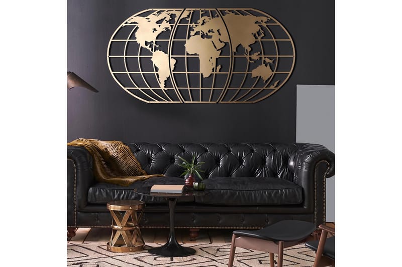 Decorative Metal Wall Accessory 60x120 - Innredning - Veggdekorasjon - Skilt - Metallskilt