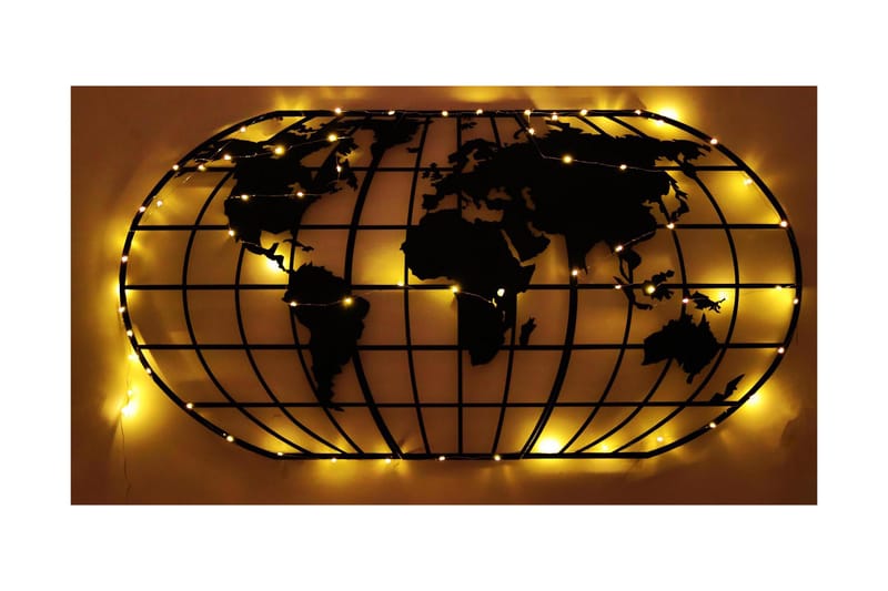 Decorative Metal Wall Accessory 60x120 - Innredning - Veggdekorasjon - Skilt - Metallskilt
