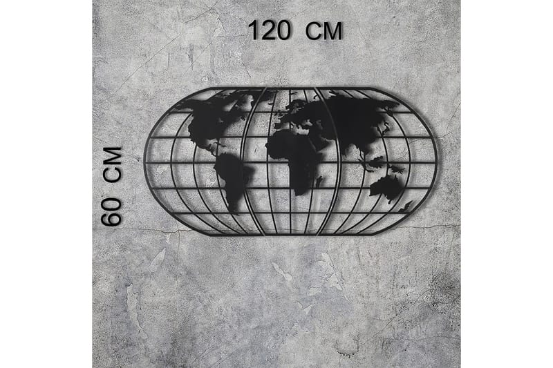 Decorative Metal Wall Accessory 60x120 - Innredning - Veggdekorasjon - Skilt - Metallskilt