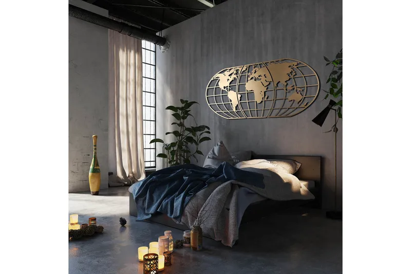 Decorative Metal Wall Accessory 60x120 - Innredning - Veggdekorasjon - Skilt - Metallskilt