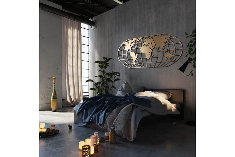Decorative Metal Wall Accessory 60x120 - Innredning - Veggdekorasjon - Skilt - Metallskilt
