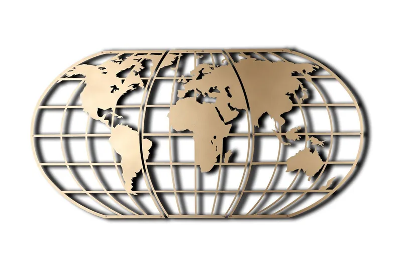 Decorative Metal Wall Accessory 60x120 - Innredning - Veggdekorasjon - Skilt - Metallskilt