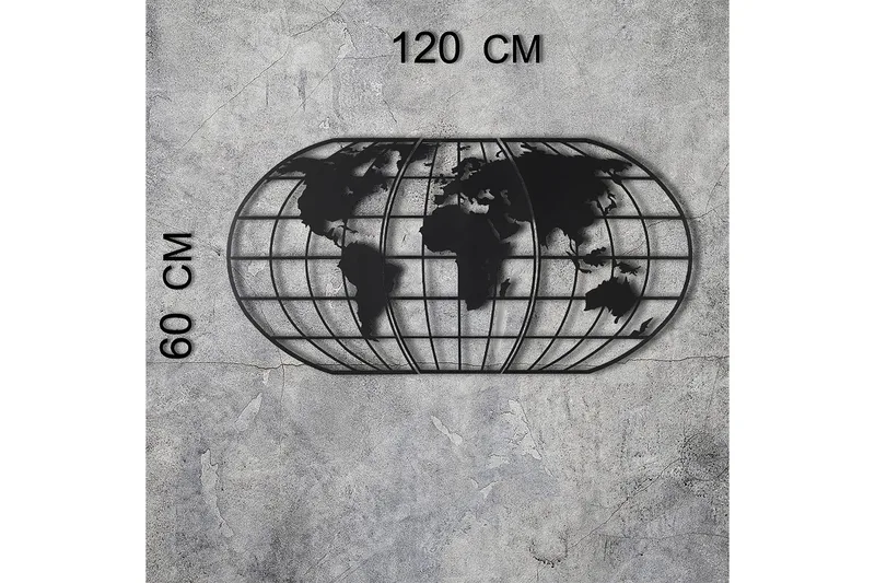 Decorative Metal Wall Accessory 60x120 - Innredning - Veggdekorasjon - Skilt - Metallskilt