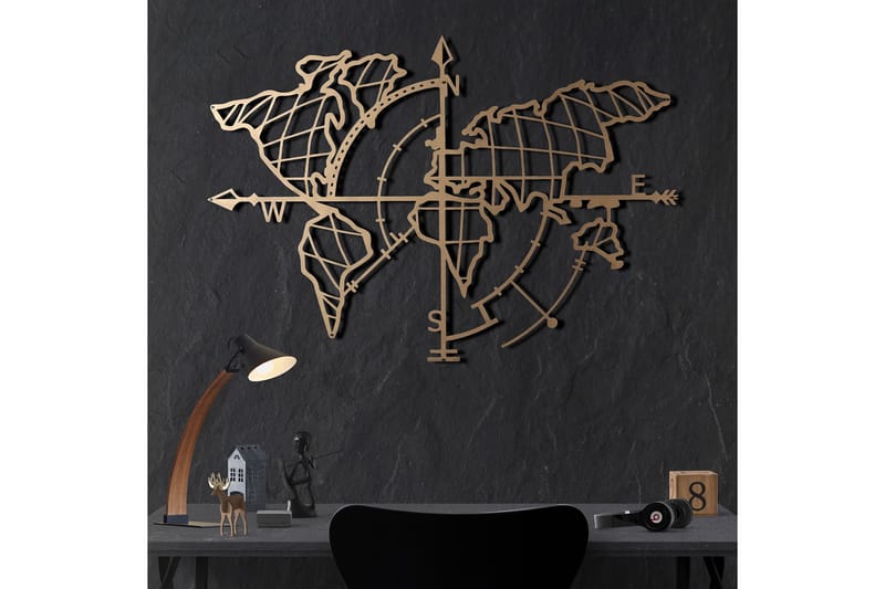 Decorative Metal Wall Accessory 65x95 - Innredning - Veggdekorasjon - Skilt - Metallskilt