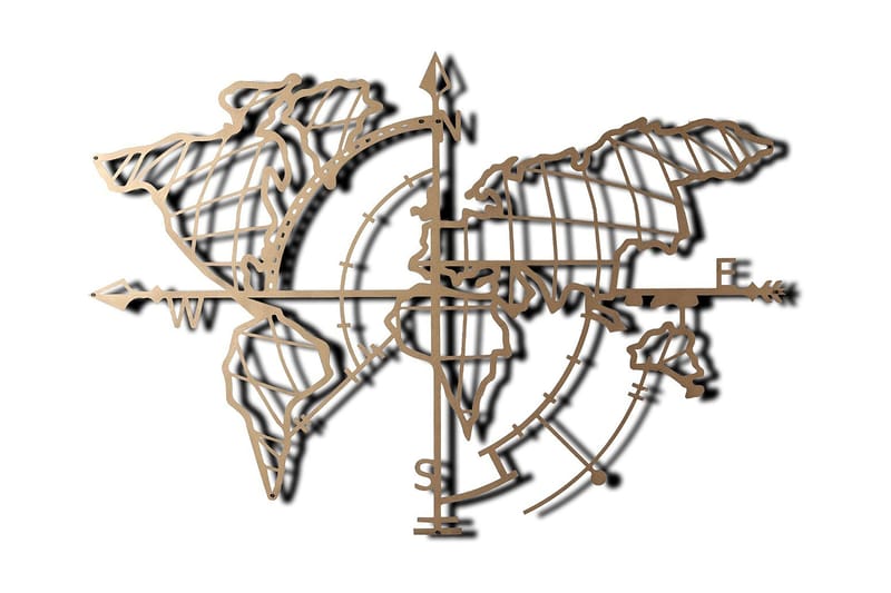 Decorative Metal Wall Accessory 65x95, undefined