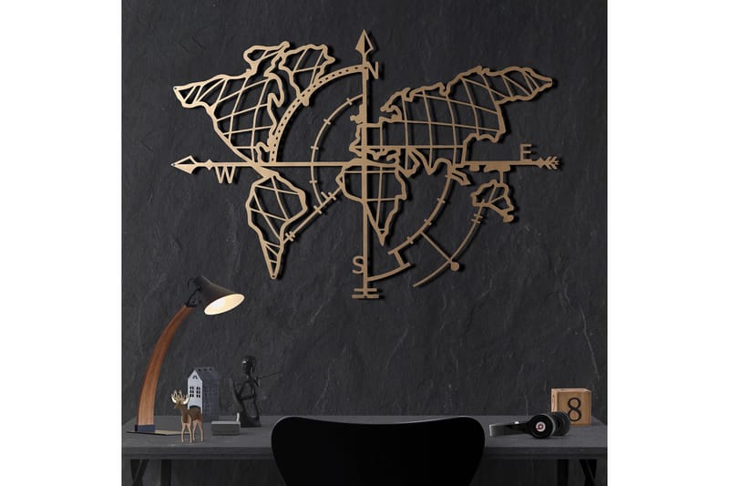 Decorative Metal Wall Accessory 65x95 - Innredning - Veggdekorasjon - Skilt - Metallskilt