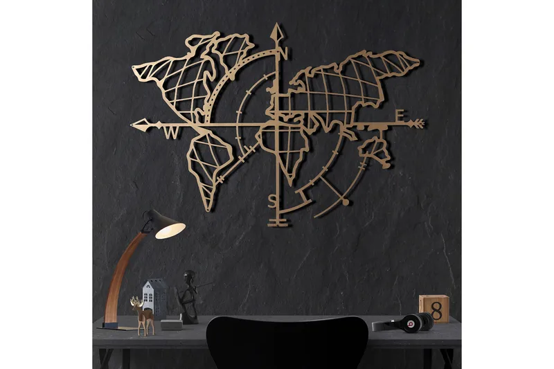 Decorative Metal Wall Accessory 65x95 - Innredning - Veggdekorasjon - Skilt - Metallskilt