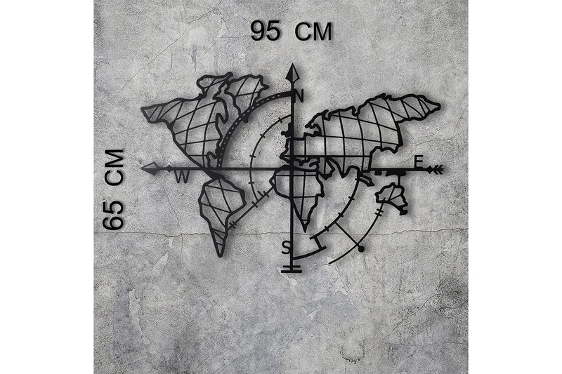 Decorative Metal Wall Accessory 65x95 - Innredning - Veggdekorasjon - Skilt - Metallskilt