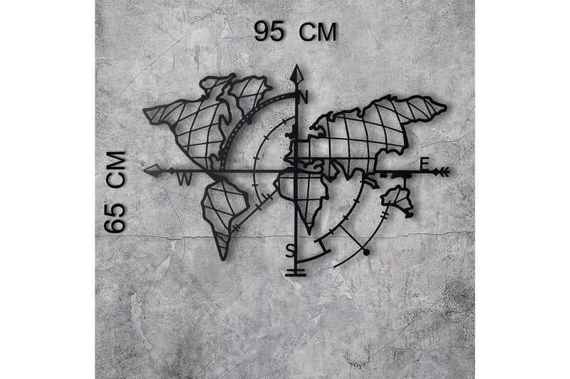 Decorative Metal Wall Accessory 65x95 - Innredning - Veggdekorasjon - Skilt - Metallskilt