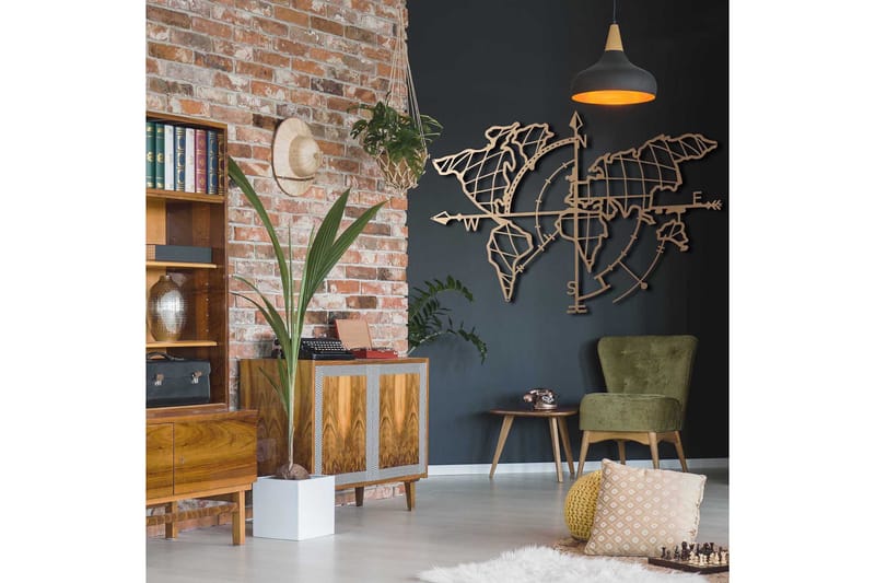 Decorative Metal Wall Accessory 65x95 - Innredning - Veggdekorasjon - Skilt - Metallskilt