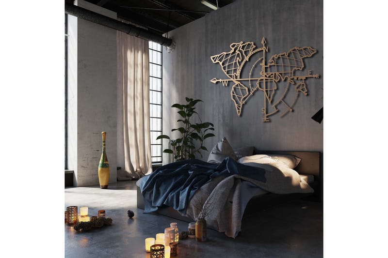 Decorative Metal Wall Accessory 65x95 - Innredning - Veggdekorasjon - Skilt - Metallskilt