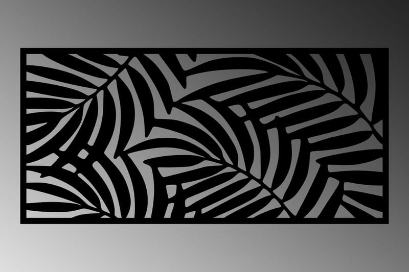 Decorative Panel 4 - Veggdekor - Svart - Innredning - Veggdekorasjon - Skilt - Metallskilt