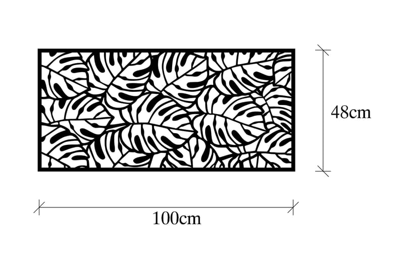 Decorative Panel 6 Veggdekor - Svart - Innredning - Veggdekorasjon - Skilt - Metallskilt