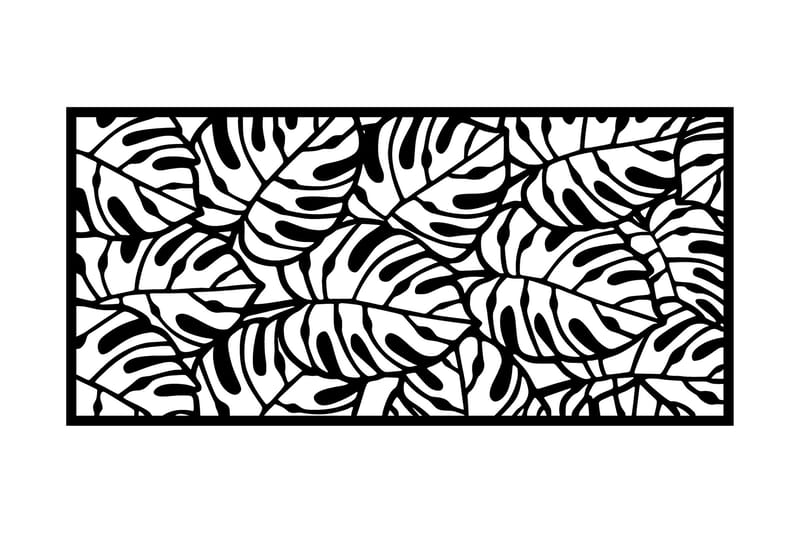 Decorative Panel 6 Veggdekor - Svart - Innredning - Veggdekorasjon - Skilt - Metallskilt