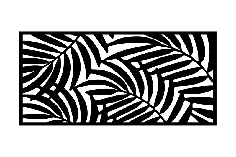 Decorative Panel 4 - Veggdekor, Svart