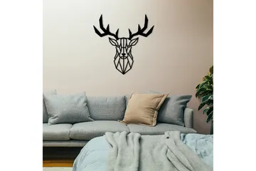 Deer2 Veggdekor - Svart - Innredning - Veggdekorasjon - Skilt - Metallskilt