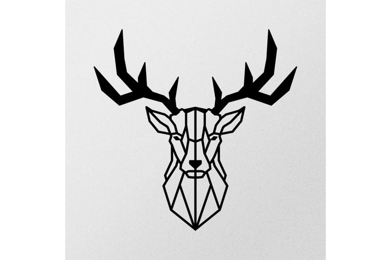 Deer2 Veggdekor - Svart - Innredning - Veggdekorasjon - Skilt - Metallskilt